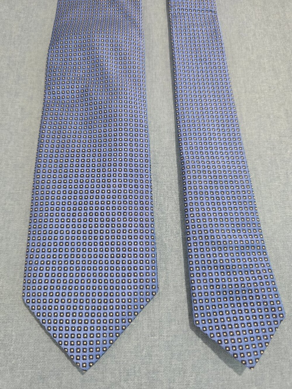 JZ Richards Silk Blue Geometric Men's Tie